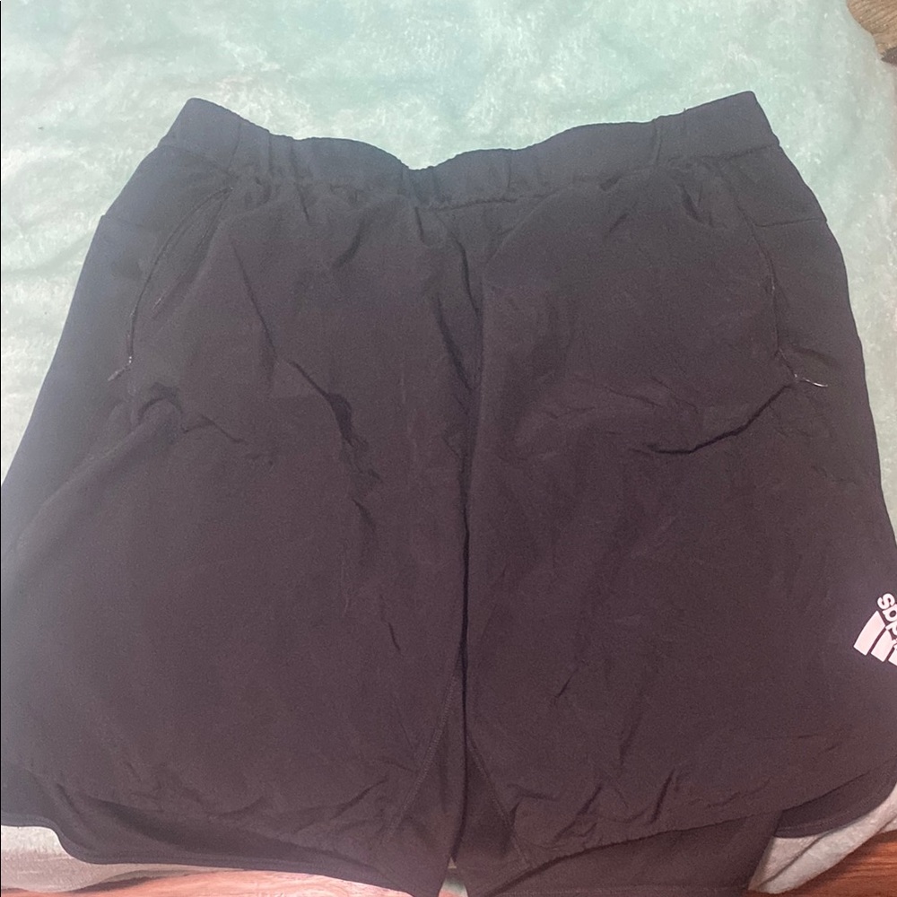 adidas Men's Black Athletic Shorts